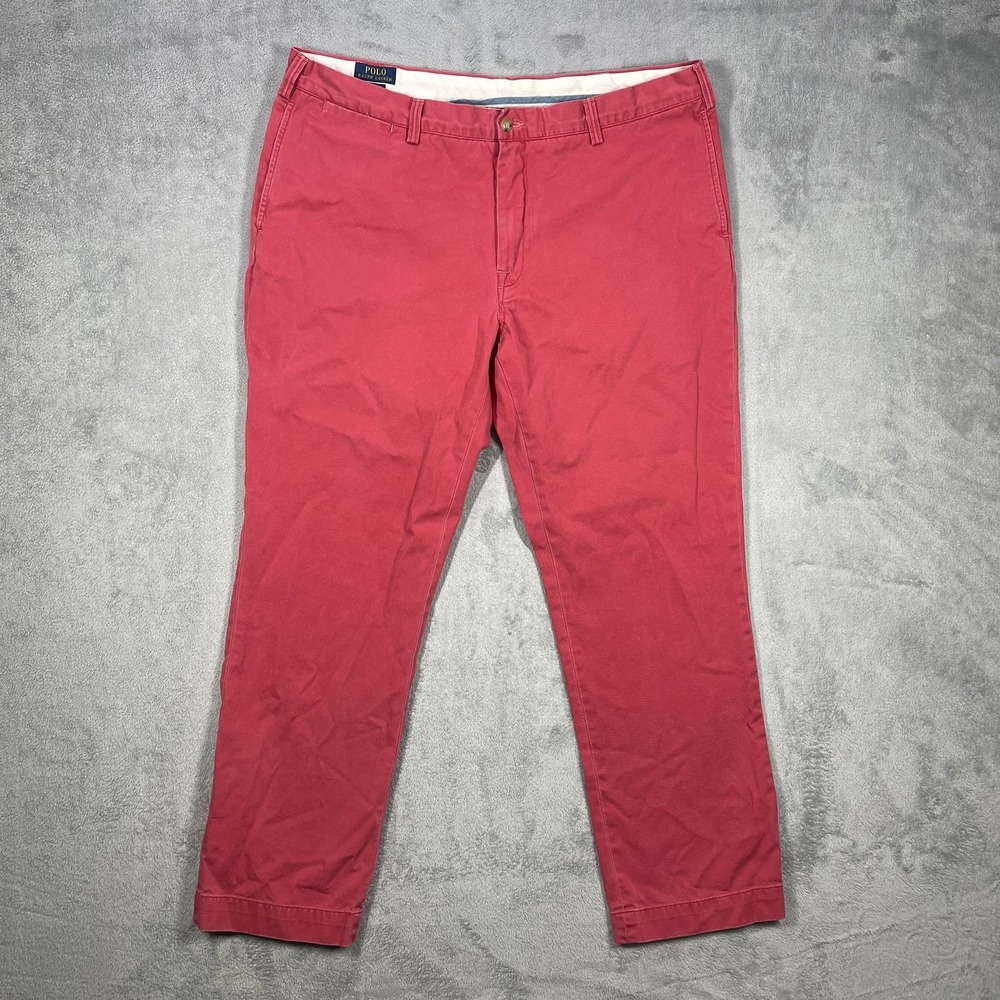 Polo Ralph Lauren Bedford Chino Men 40/32(39x30.5) Red Classic Fit Twill Pants